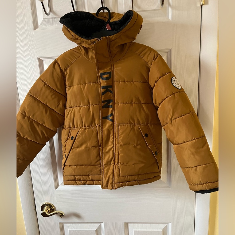 DKNY Kids Tan Puffer Jacket